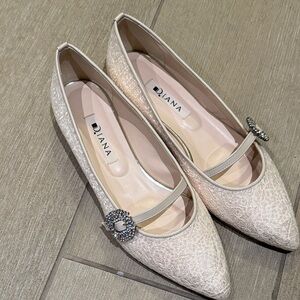 Diana Warm Ivory Flats bought from Ginza